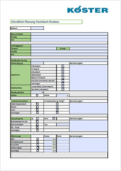 Checkliste Planung Flachdach