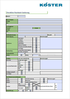 Checkliste Sanierung Flachdach